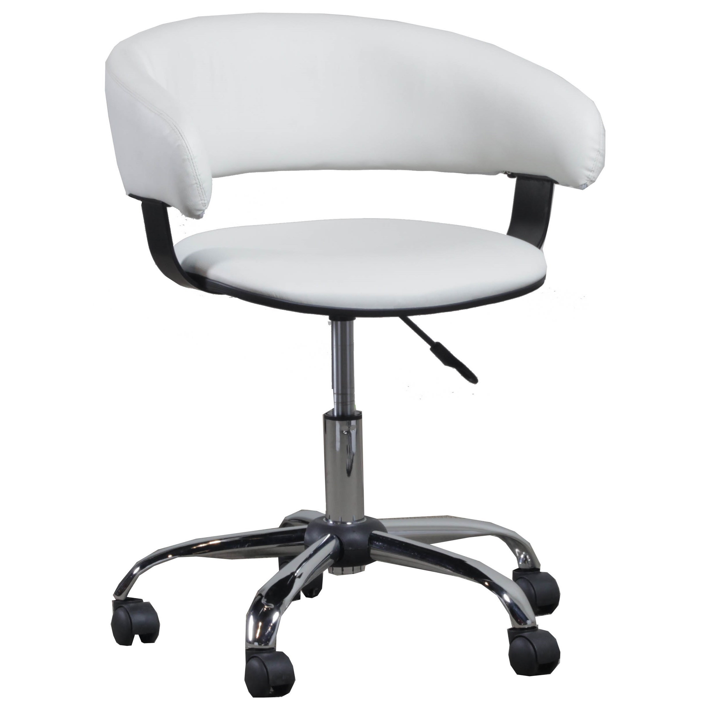 White plastic desk best sale chairs